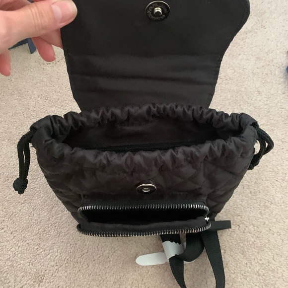 Bags Nwot Small Black Quilted Backpack Poshmark